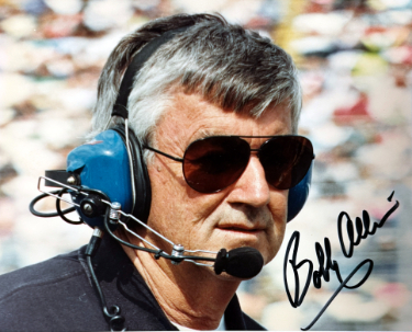 Bobby Allison signed NASCAR Legend 8x10 Photo minor dings- Tuff Stuff COA/Show Ticket (HOF)
