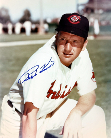 Ralph Kiner signed Cleveland 8x10 Photo minor dings- COA (HOF)