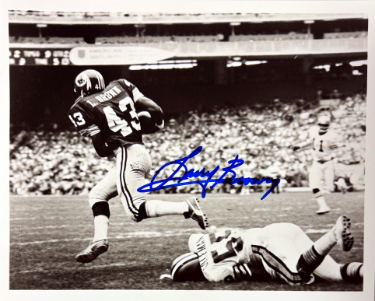Larry Brown signed Washington Vintage B&W 8x10 Photo- COA (1972 MVP)