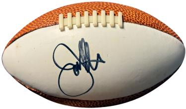 Joe Gibbs signed Plastic Mini Football (5.5 inch)- COA (Washington/COACH/HOF)