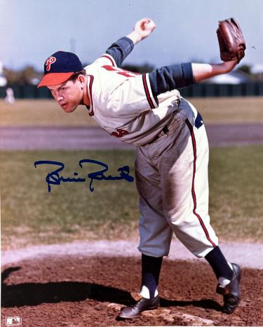 Robin Roberts signed Philadelphia Phillies MLB Licensed 8x10 Photo minor dings- COA (HOF)