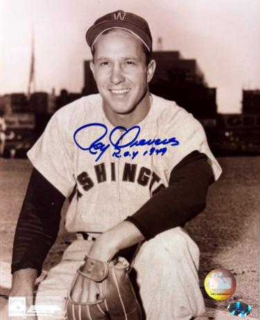 Roy Sievers signed Washington Senators MLB Licensed 8x10 Photo ROY 1949 minor dings- Collector's Showcase Hologram and Show Tick