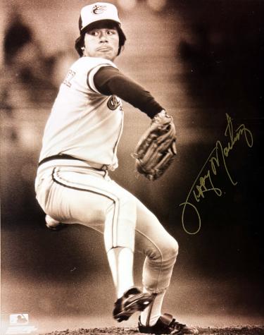 Tippy Martinez signed Baltimore Orioles MLB Licensed 8x10 Photo minor dings- COA/Show Ticket