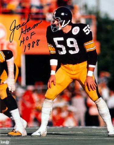 Jack Ham signed Pittsburgh Steelers 8x10 Photo HOF 88 minor dings- COA/Show Ticket