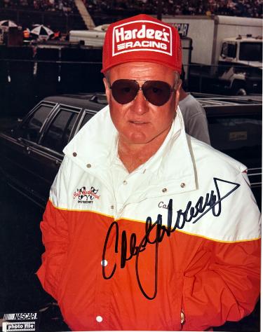 Cale Yarborough signed NASCAR Licensed Winston Cup 8x10 Photo minor dings - COA