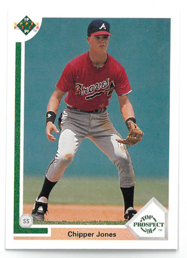Chipper Jones 1991 Upper Deck Top Prospect Rookie Card (RC) #55- Lot of 100 (Atlanta Braves)