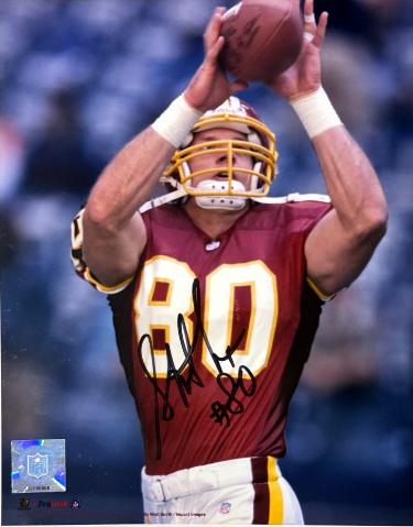 Stephen Alexander signed Washington NFL Licensed 8x10 Photo #80 minor dings- COA