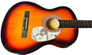 Taylor Swift signed Tortured Poets Cut Sunburst 38" Acoustic Guitar- JSA#AV51579 (CD signed Cut)