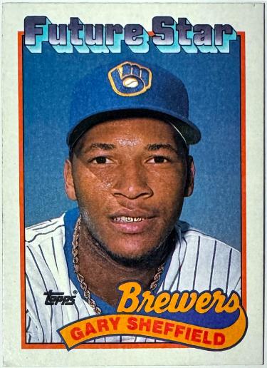 Gary Sheffield 1989 Topps Future Star Rookie Card (RC) #343- Lot of 3 (Milwaukee Brewers)