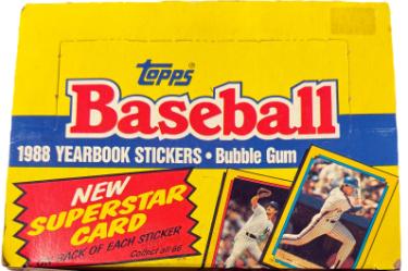 1988 Topps Baseball Yearbook Stickers Box- 48  Unopened Packs