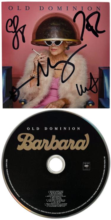 Old Dominion Band Signed 2025 Barbara Album Cover Booklet w/ CD & Case  COA Matthew Ramsey/Rosen/Sellers/Sprung/Tursi
