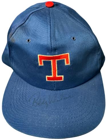 Bobby Valentine signed Texas Rangers SnapBack Vintage Cap Hat MLB/Gatorade Logo Light signature- COA