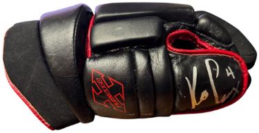 Keith Carney signed NHL Cooper 3D Flex Left Game Used/Worn Hockey Glove #4- COA