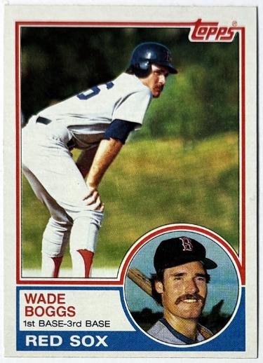 Wade Boggs 1983 Topps Rookie Card (RC) #498 (Boston Red Sox/HOF)