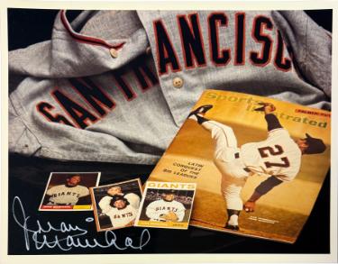 Juan Marichal signed San Francisco Giants Collage 8x10 Photo minor dings- Tuff Stuff COA/HOF