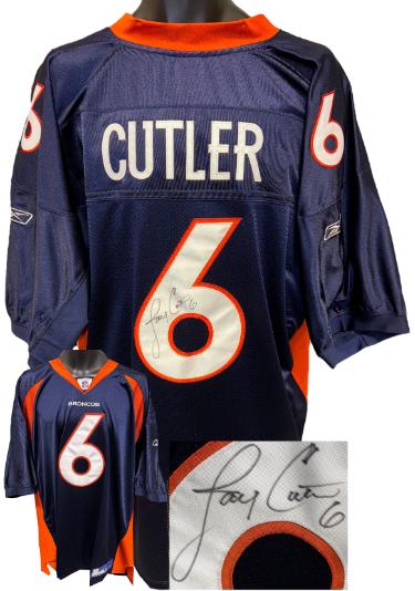 Jay Cutler signed Denver Broncos Reebok Official On Field Jersey/Size 56/2XL- COA