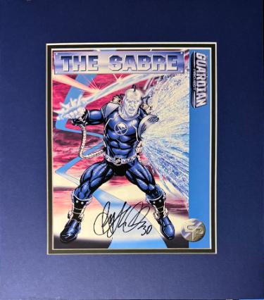 Ryan Miller signed The Guardian Project Sabre 8x10 Photo Matted- COA (Stan Lee/Buffalo Sabres)