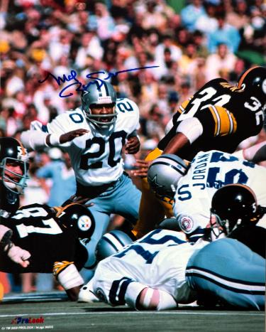 Mel Renfro signed Dallas Cowboys NFL Licensed 8x10 Photo- COA (HOF)