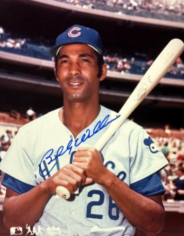 Billy Williams signed Chicago Cubs MLB Licensed 8x10 Photo minor dings- COA (HOF)