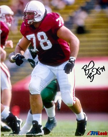 Brad Badger signed Stanford Cardinal Licensed 8x10 Photo minor dings #74- COA