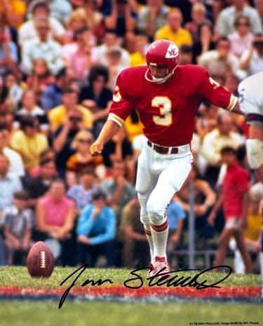 Jan Stenerud signed Kansas City Chiefs NFL 8x10 Photo minor dings- COA (HOF)