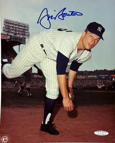 Jim Bouton signed New York Yankees MLB 8x10 Photo minor dings- Sports World COA