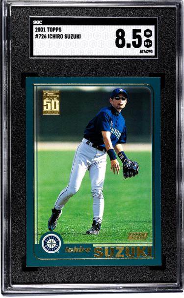 Ichiro Suzuki 2001 Topps Rookie Card (RC) #726- SGC Graded 8.5 NM-MT+ (Seattle Mariners/HOF)