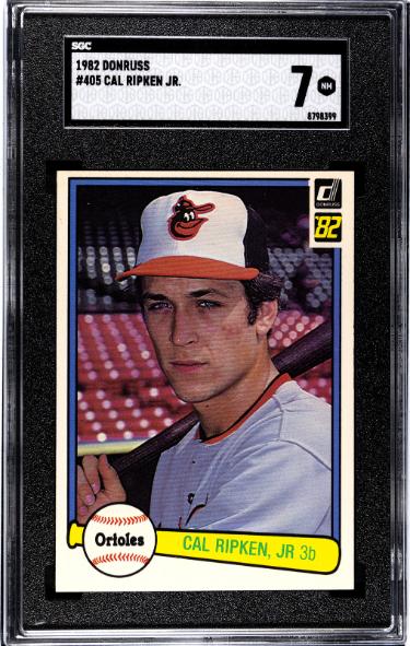 Cal Ripken, Jr 1982 Donruss Rookie Card (RC) #405- SGC Graded 7 NM (Baltimore Orioles/HOF)
