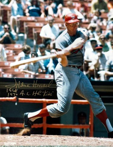 Frank Howard signed Washington Senators 8x10 Photo 68, 70 AL HR King- COA/Ticket