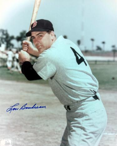 Lou Boudreau signed Boston Red Sox MLB Licensed 8x10 Photo minor dings- COA (HOF/AL MVP)