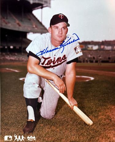 Harmon Killebrew signed Minnesota Twins MLB Licensed 8x10 Photo minor dings- COA (HOF)