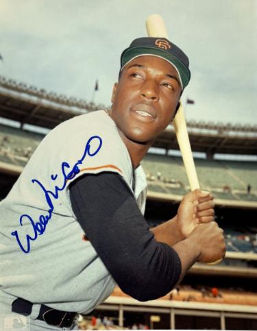 Willie McCovey signed San Francisco Giants MLB 8x10 Photo minor dings- COA (HOF)