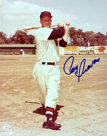 Roy Sievers signed Washington Senators MLB 8x10 Photo minor dings- COA (49 ROY)