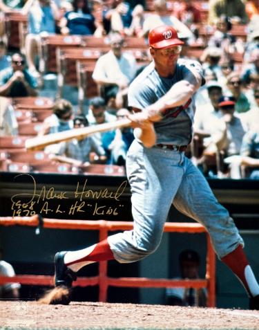 Frank Howard signed Washington Senators 8x10 Photo 68, 70 AL HR King minor dings- COA