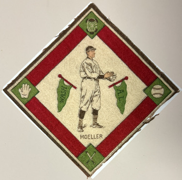 Dan Moeller 1914 B18 Tobacco Vintage 5.25 Flannel Blanket -AL Washington Senators