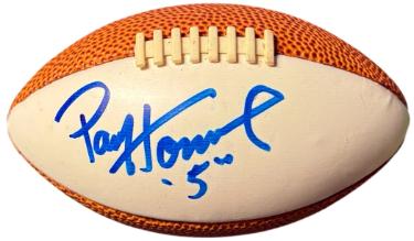Paul Hornung signed Mini Football (5.5 inch) COA (Green Bay Packers/HOF/Heisman)