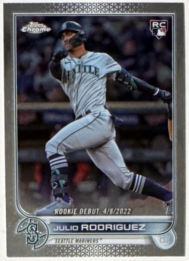 Julio Rodriguez 2022 Topps Chrome Update Rookie Card (RC) #USC165 (Seattle Mariners)