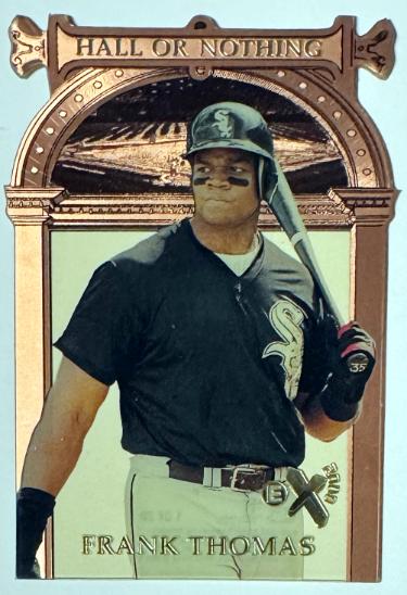 Frank Thomas 1997 EX 2000 Hall or Nothing Die-Cut Card #1 (Chicago White Sox)