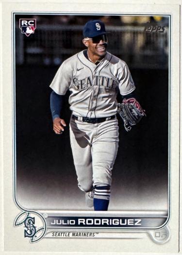 Julio Rodriguez 2022 Topps Rookie Set Variation Card (RC) #659 (Seattle Mariners)