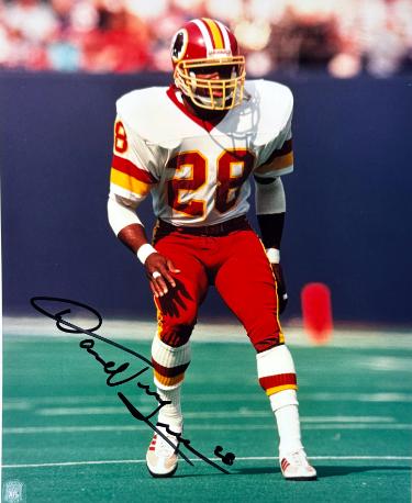 Darrell Green signed Washington NFL Licensed 8x10 Photo minor dings #28- Collector's Showcase COA/Show Ticket/Photo