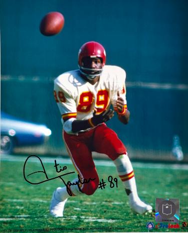 Otis Taylor signed Kansas City Chiefs NFL Licensed 8x10 Photo minor dings- COA/Show Ticket