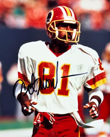 Art Monk signed Washington 8x10 Photo minor dings- COA (HOF/3X SB Champ)