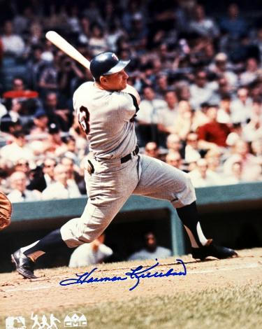 Harmon Killebrew signed Minnesota Twins MLB Licensed 8x10 Photo- COA/Show Ticket (HOF/500 HR)