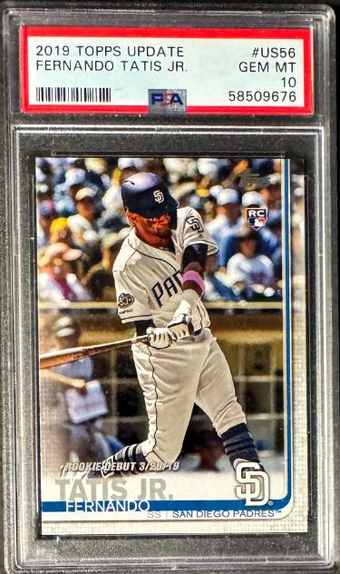 Fernando Tatis, Jr. 2019 Topps Update Rookie Card #US56- PSA Graded 10 Gem Mint (San Diego Padres)