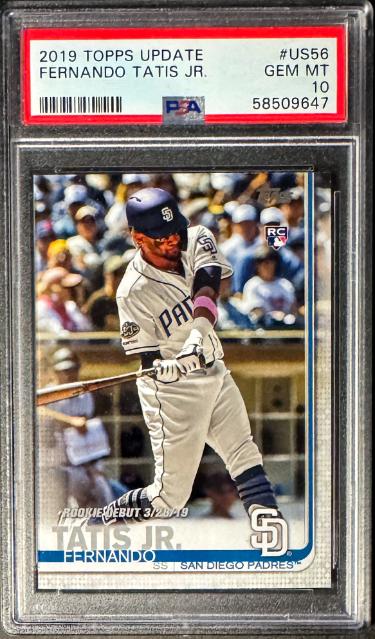 Fernando Tatis, Jr. 2019 Topps Update Rookie Card #US56- PSA Graded 10 Gem Mint (San Diego Padres)
