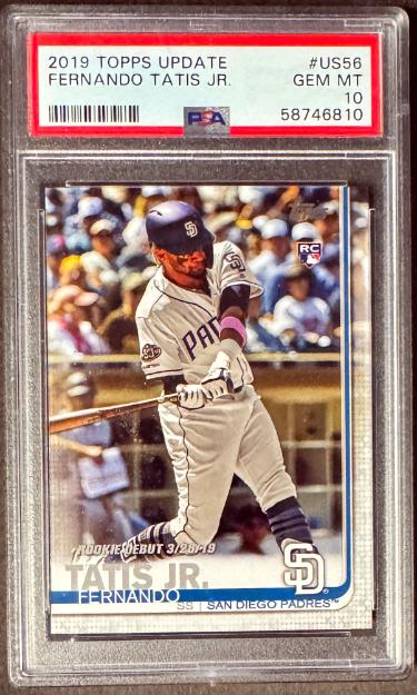 Fernando Tatis, Jr. 2019 Topps Update Rookie Card #US56- PSA Graded 10 Gem Mint (San Diego Padres)