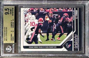 CJ/C.J. Stroud 2023 Panini Instant Rookie Card (RC) #55- Beckett/BGS Graded 9.5 Gem Mint (Sub Grades/Ohio State/Texans)