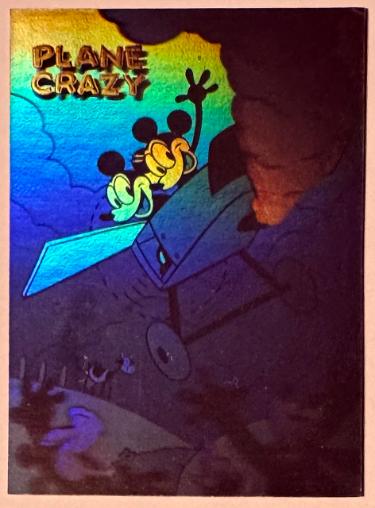 1992 Skybox Disney Collector S2 PLANE CRAZY Double Sided Hologram Card (RU T-1)