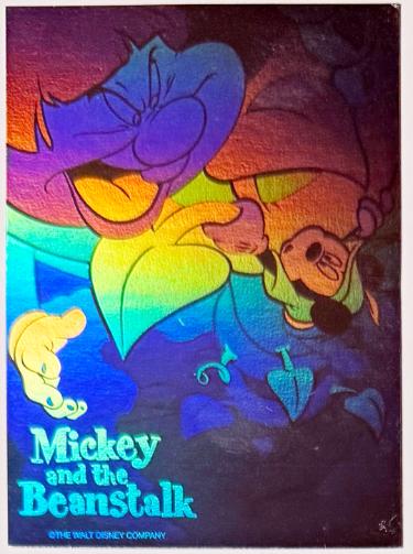 1992 Skybox Disney Collector S2 Mickey and the Beanstalk Double Sided Hologram Card