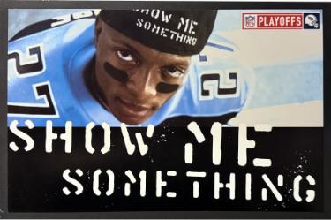 Eddie George Tennessee Titans Show Me Something 11x17 Photo Matted NFL Playoffs